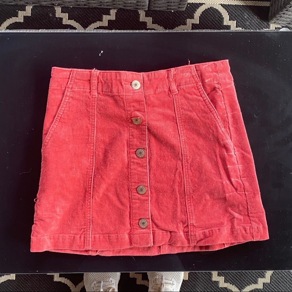 Corduroy Mini Skirt